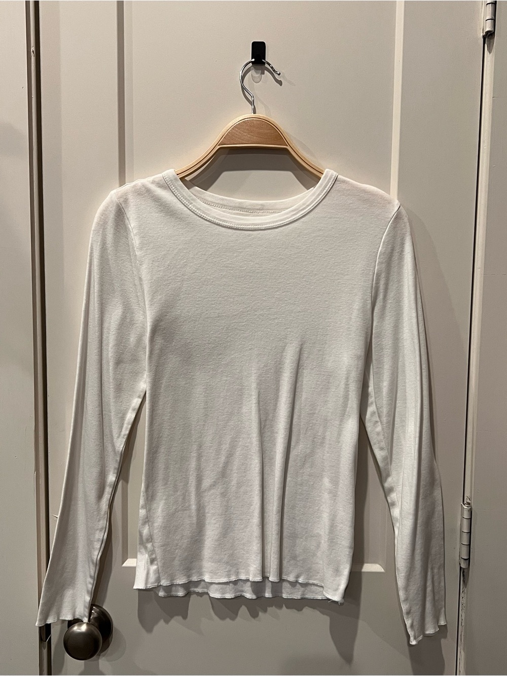 wild fable White Long-Sleeve Crewneck Top